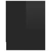 vidaXL TV Cabinet High Gloss Black 120x30x37.5 cm Engineered Wood