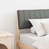 vidaXL Upholstered Headboard Dark Grey 100 cm Solid Pine Wood
