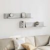 vidaXL Wall Shelves 2 pcs Concrete Grey 100x16.5x16.5 cm Engineered Wood