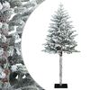 vidaXL Artificial Hinged Christmas Tree 120 cm PVC and Metal
