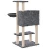 vidaXL Cat Tree with Sisal Scratching Posts Dark Grey 108.5 cm