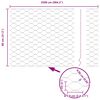 vidaXL Fence with Post Silver 0.8 x 25 m Steel