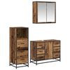 vidaXL Bathroom Furniture Set 3 pcs Old Wood Engineered Wood