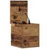 vidaXL Storage Box Old Wood 30 x 35 x 35 cm Engineered Wood