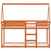 vidaXL Bunk Bed without Mattress Wax Brown 90x190 cm Single Solid Wood Pine