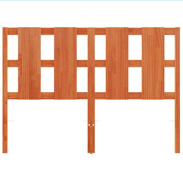 vidaXL Headboard Wax Brown 135 cm Solid Wood Pine