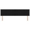 vidaXL Headboard with Headboard Black 180 cm Faux Leather