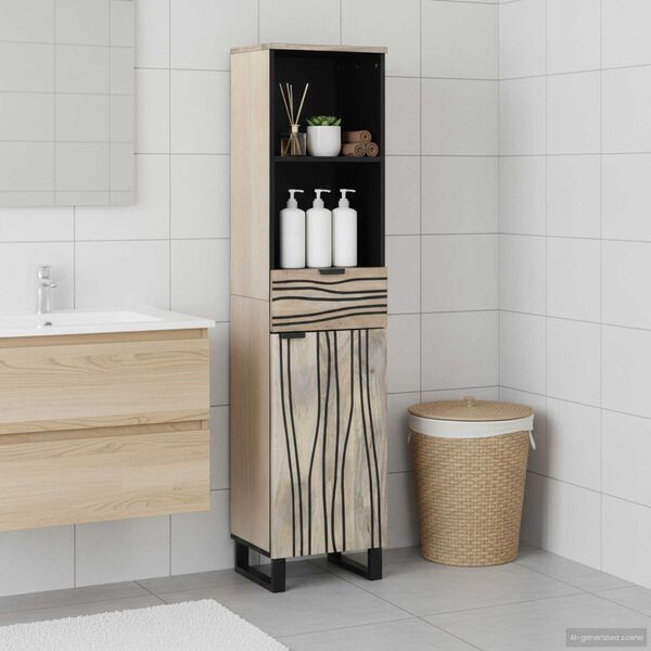 vidaXL Bathroom Sink Cabinet White 38 x 33 x 160 cm Engineered wood
