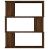 vidaXL Book Cabinet/Room Divider Brown Oak 80x24x96 cm Engineered Wood