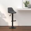 vidaXL Bar Stool Dark Grey Velvet