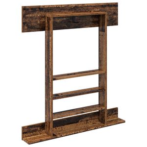 vidaXL Billiard Cue Stand Engineered Wood 93 x 12 x 103 cm Old Wood