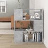 vidaXL Book Cabinet Room Divider Concrete Grey 80x24x94 cm Engineered Wood