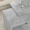 vidaXL Coffee Table Set 2 pcs Concrete Grey Engineered Wood