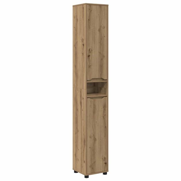 vidaXL Bathroom Cabinet Artisan Oak 30.5 x 30 x 195 cm Engineered Wood