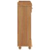 vidaXL Wine Cabinet ASKIM Honey Wax 57 x 37 x 114 cm Solid Pine Wood