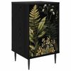 vidaXL Bedside Cabinet RHENEN Black Oak 36 x 33 x 61 cm