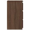 vidaXL Bed Cabinets 2 pcs Brown Oak 40x35x62.5 cm Engineered Wood