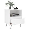 vidaXL Bedside Cabinets 2 pcs White 40x35x50 cm Engineered Wood