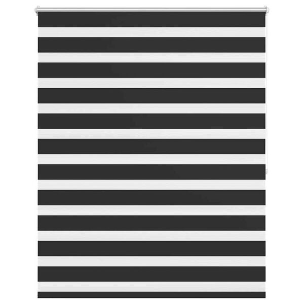 vidaXL Zebra blind 140.9x175 cm Fabric Width 136.7 cm black