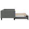 vidaXL Daybed with Trundle without Mattress Dark Grey 90x190 cm Single