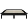 vidaXL Bed Frame without Mattress Black 120x200 cm Solid Wood