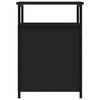 vidaXL Bedside Cabinet Black 40x42x60 cm Engineered Wood