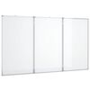 vidaXL Magnetic Whiteboard Foldable 120x100x1.7 cm Aluminium