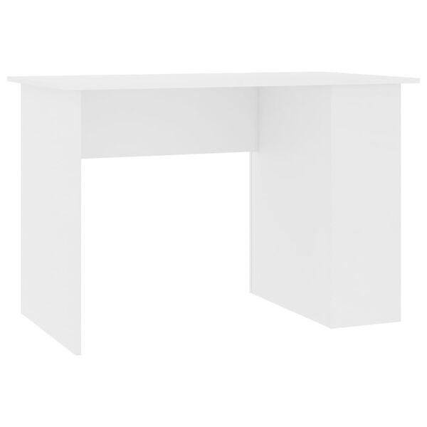 vidaXL Desk White 110x60x73 cm Engineered Wood