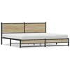 vidaXL Metal Bed Frame without Mattress Sonoma Oak 193x203 cm