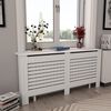 vidaXL Radiator Covers 2 pcs White 172x19x81.5 cm MDF