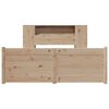 vidaXL Bookcase Bed without Mattress 150x200cm King Size Solid Wood Pine