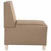 vidaXL Modular Sofa Unit Armless Cappuccino 55 x 74 x 82 cm