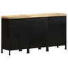 vidaXL Sideboard with 3 Drawers and 4 Doors Rough Mango Wood