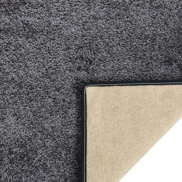 vidaXL Soft Pile Rug Anti-slip 115x170 cm Grey