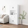 vidaXL Highboard White Engineered Wood