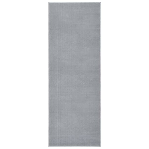 vidaXL Runner Rug BCF Grey 80x200 cm