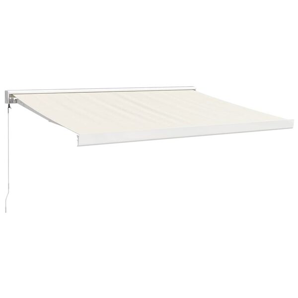 vidaXL Retractable Awning Cream 3x2.5 m Fabric and Aluminium