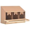 vidaXL Chicken Laying Nest 3 Compartments 93x40x65 cm Solid Pine Wood