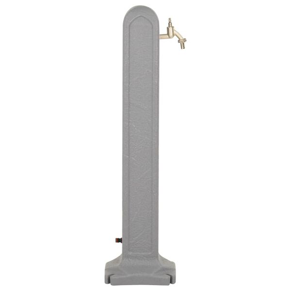 vidaXL Garden Tanker with Faucet Light Grey Stone Look