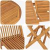 vidaXL Garden Dining Set 5 pcs Brown Solid teak wood