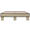 vidaXL Bed Frame without Mattress Sonoma Oak 120x190 cm Small Double