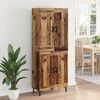 vidaXL Highboard 2 pcs Old Wood Engineered Wood