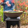 RedFire Garden Barbecue with Wood Storage Onyx 60 cm Black