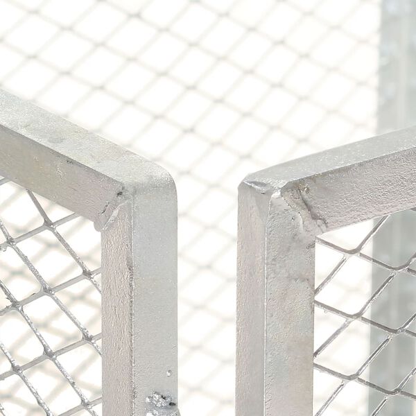 vidaXL Garden Composter 100x100x77 cm Galvanised Iron