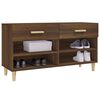 vidaXL Shoe Cabinet Brown Oak 102x35x55 cm Engineered Wood