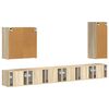 vidaXL Wall-mounted 6 pcs Sonoma Oak
