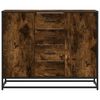 vidaXL Sideboard Smoked Oak 92x35x76 cm Engineered Wood