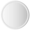 vidaXL LED Bathroom Mirror Transparent &Oslash; 60 cm Tempered Glass