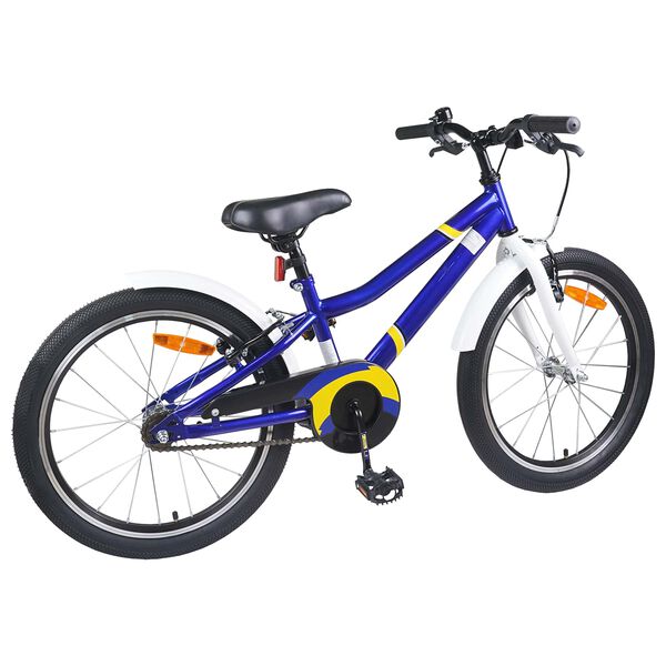 vidaXL Kids Bike 24'' for 8-12 Years Old Blue White