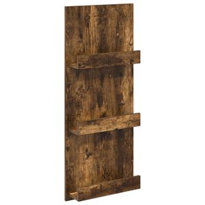 vidaXL Magazine Rack Smoked Oak 43 x 11 x 102 cm Engineered Wood